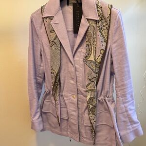 Carlisle Women's Light Purple Paisley Blazer